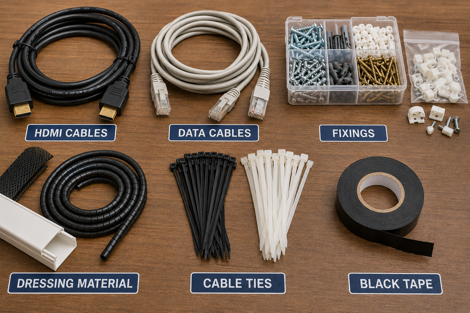 65in Cable & Fixing