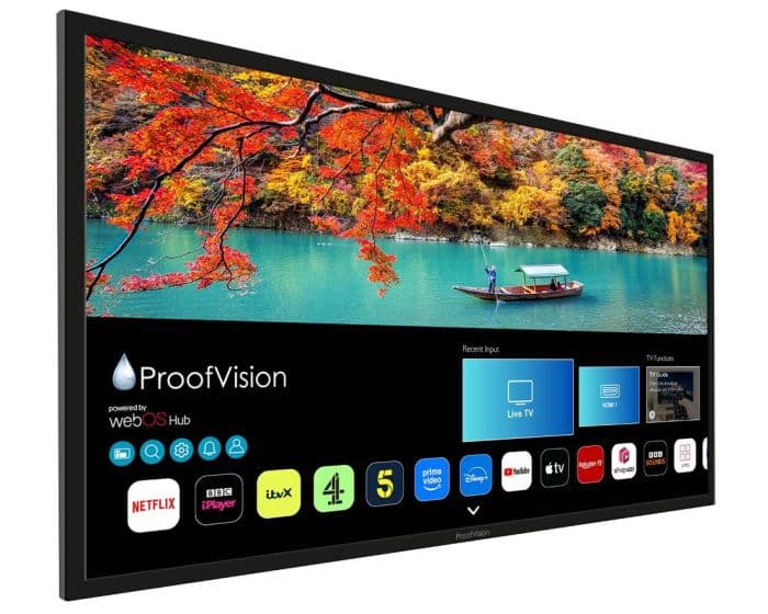 ProofVision 75" Lifestyle Plus MX Semi-shade Outdoor TV 